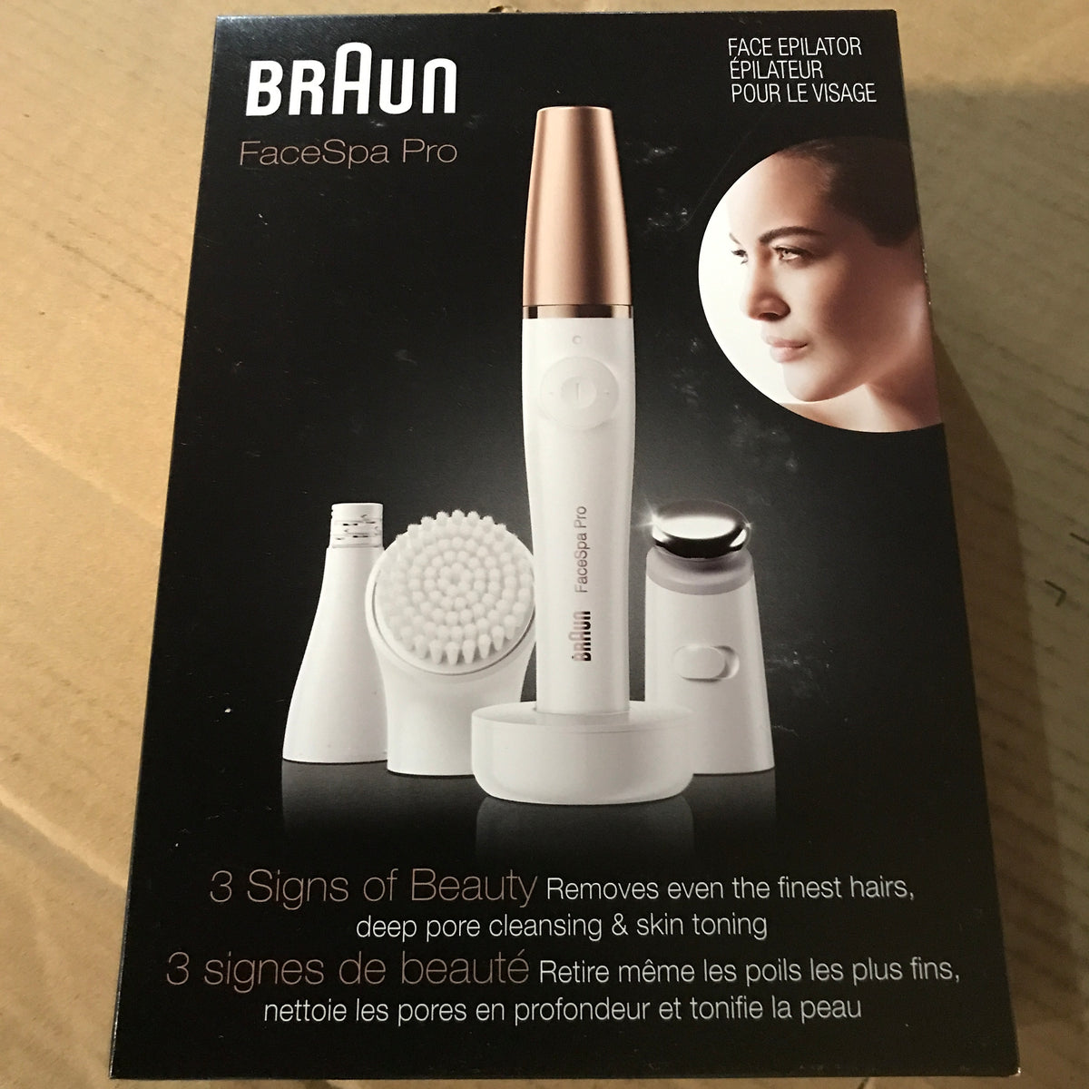 Braun FaceSpa Pro 911 Facial Epilator - White/Bronze