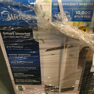 Midea 12,000 BTU/ 10,000 BTU SACC Duo Smart Inverter Portable Air Conditioner - PICK UP ONLY