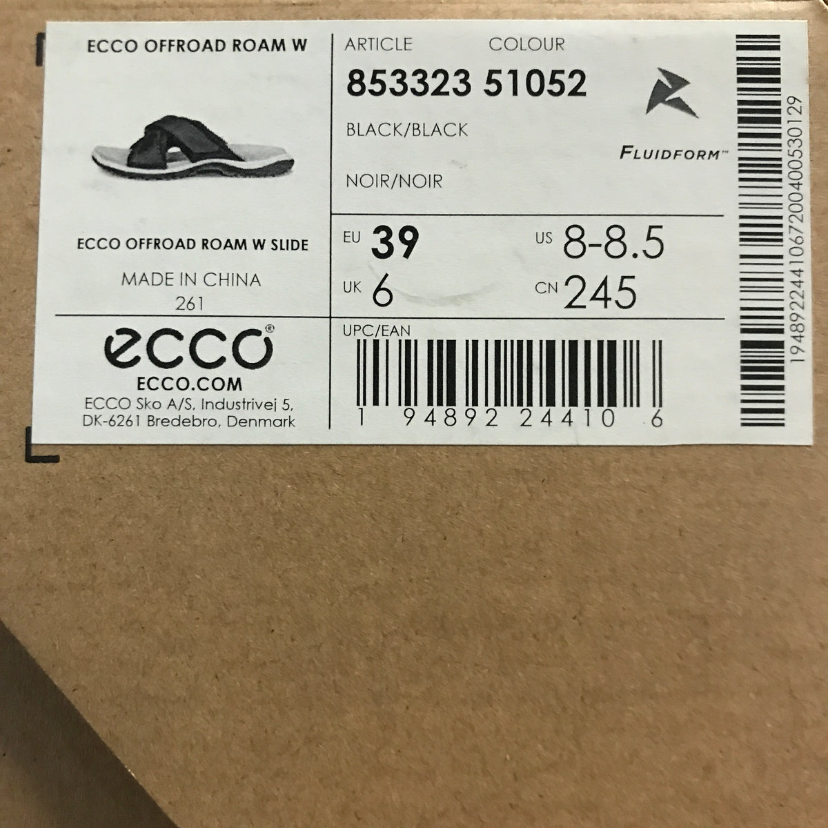 ECCO Offroad Roam Women's Leather Slide Sandal - Black