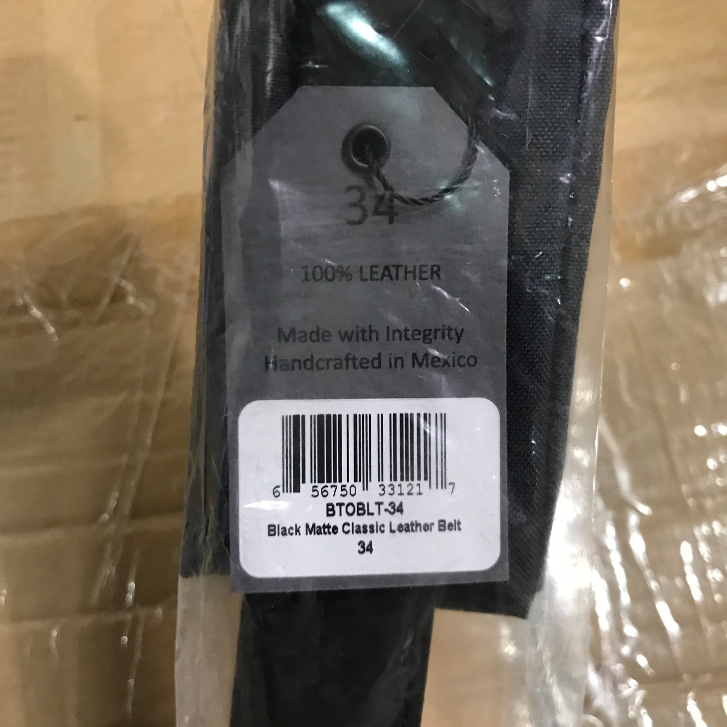 Thursday Boot Co. Men's Classic Leather Belt - Black Matte