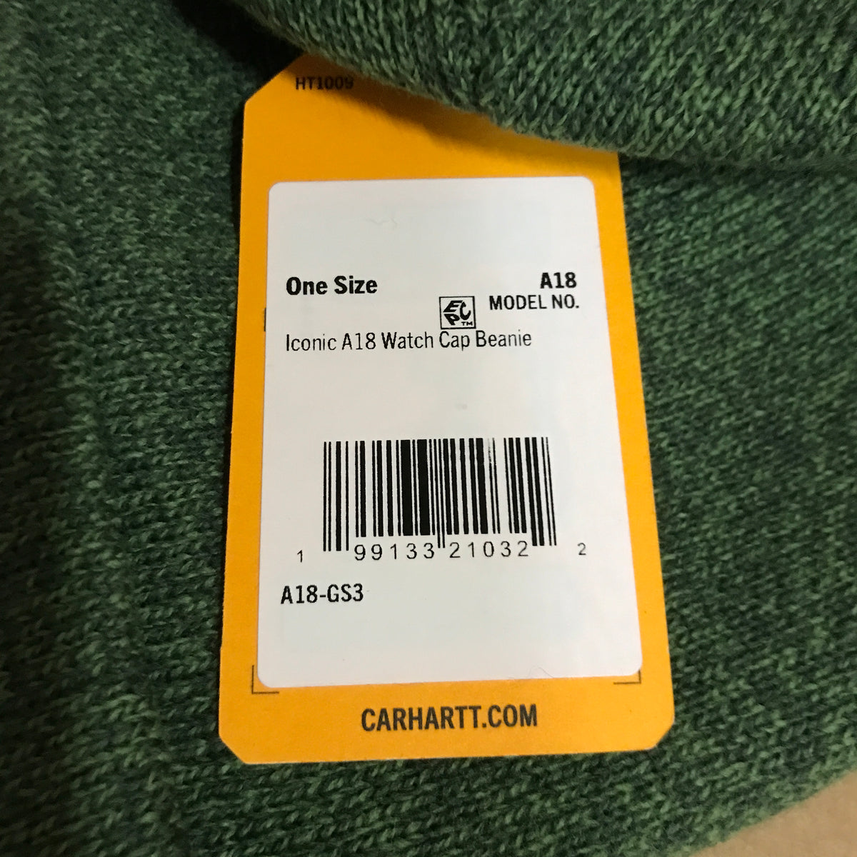 Carhartt Iconic A18 Watch Cap Beanie - Harvest Sage/Forestry Green Marl