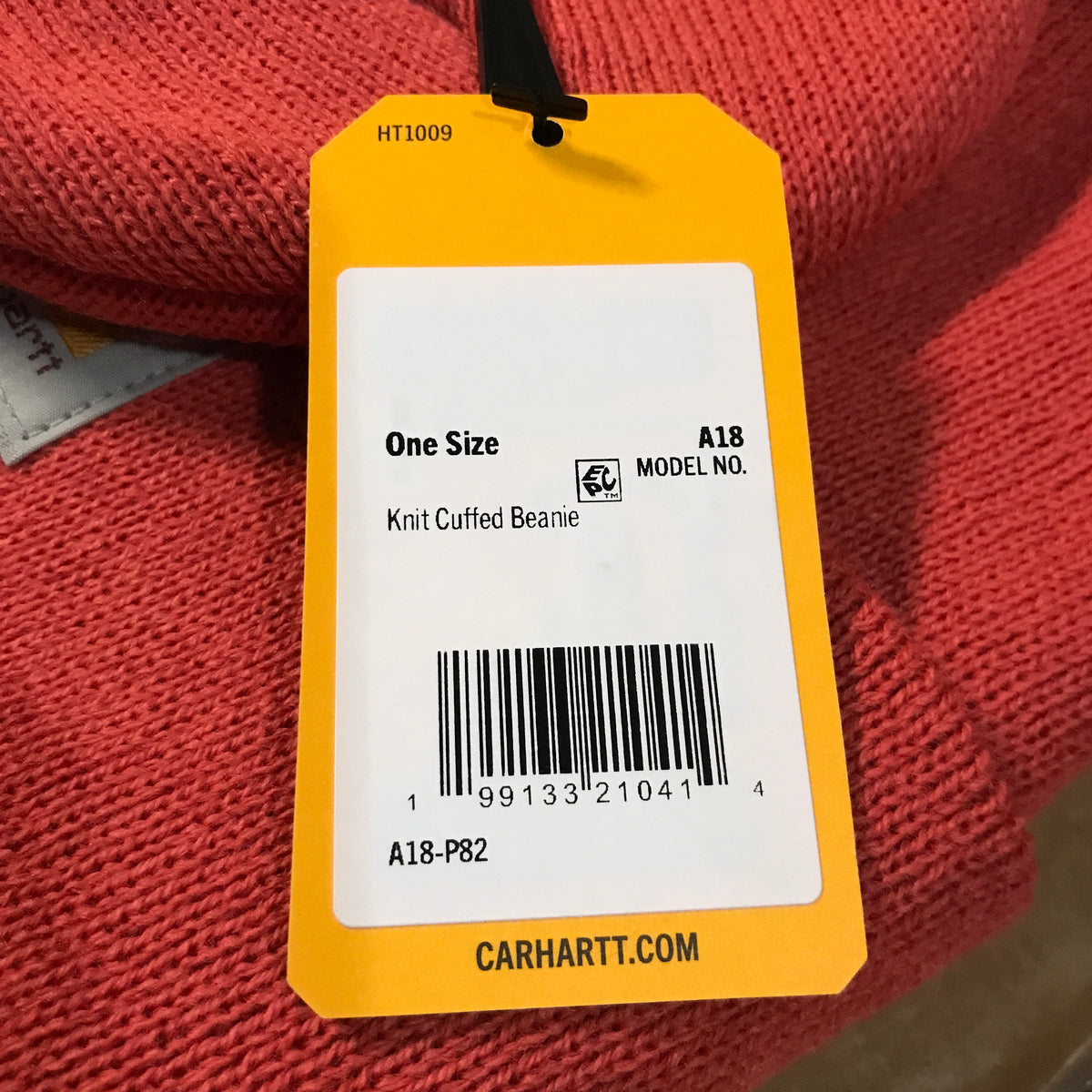 Carhartt Iconic A18 Watch Cap Beanie - Deep Fire Coral