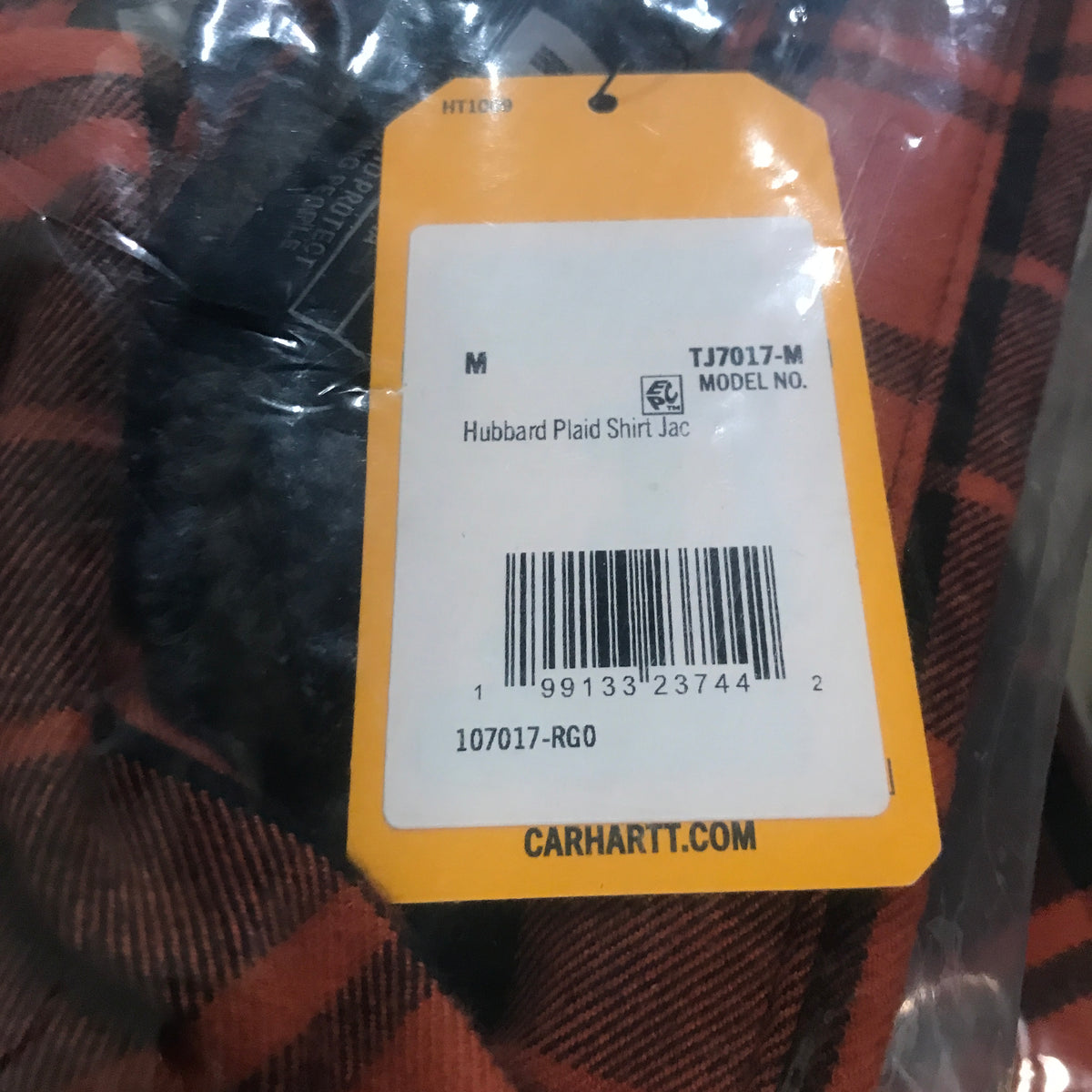 Carhartt Hubbard Plaid Shirt Jac - Homestead Red