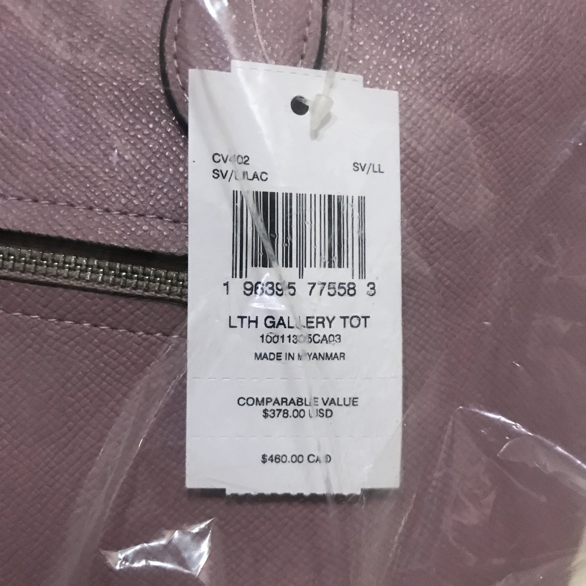 Coach Gallery Tote Bag - Lilac