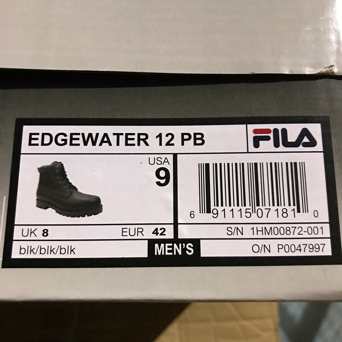 FILA Men's Edgewater 12 PB Boots