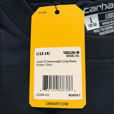 Carhartt Women's Workwear Pocket Long Sleeve T-Shirt - Navy