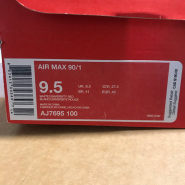 Nike Air Max 90/1 - Sport Red