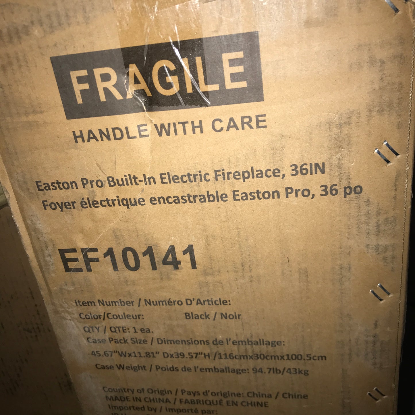 ActiveFlame Pro Series 36-in Electric Fireplace Insert - PICK UP ONLY