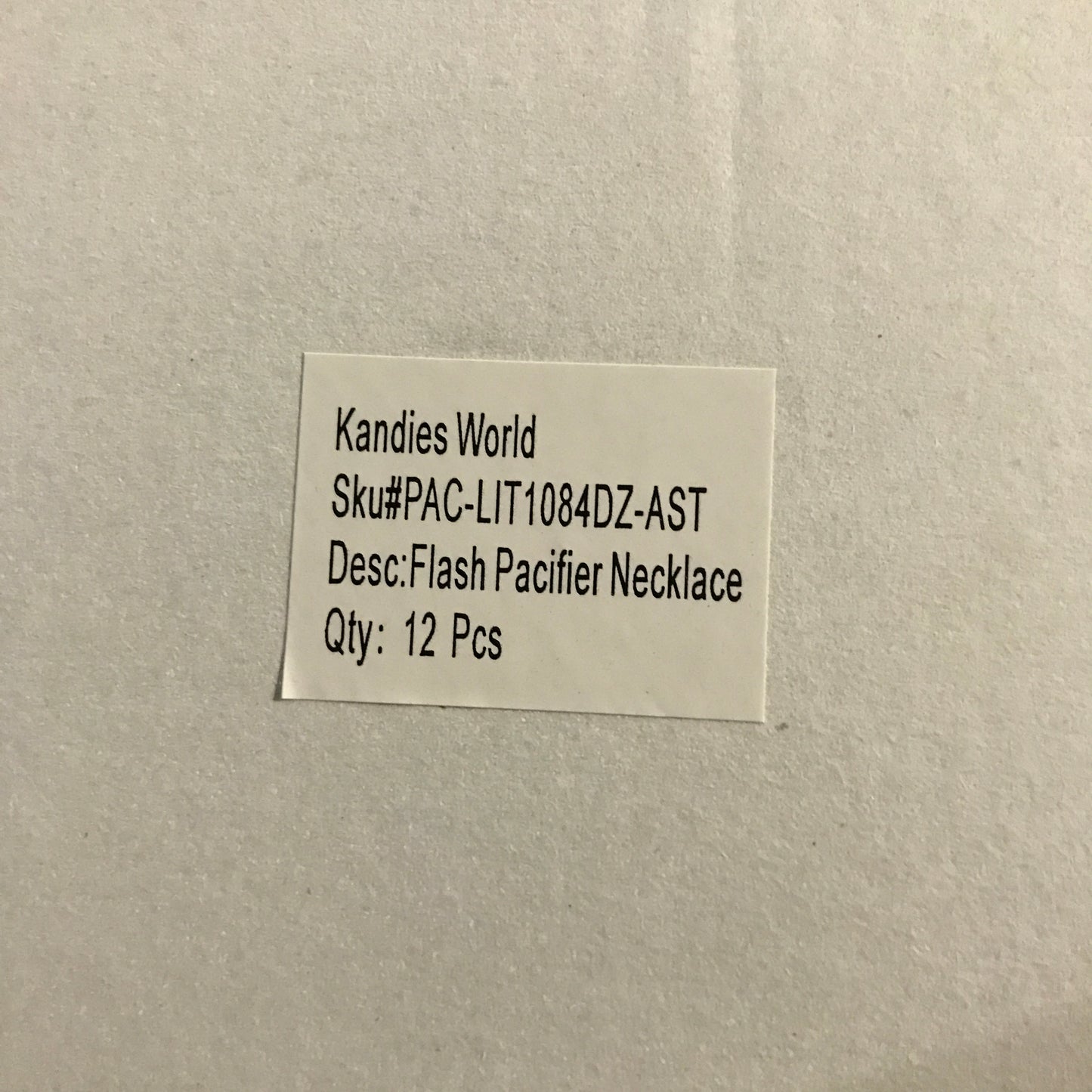 Kandies World LED Pacifier Necklace Rave Accessory - 24 Pcs