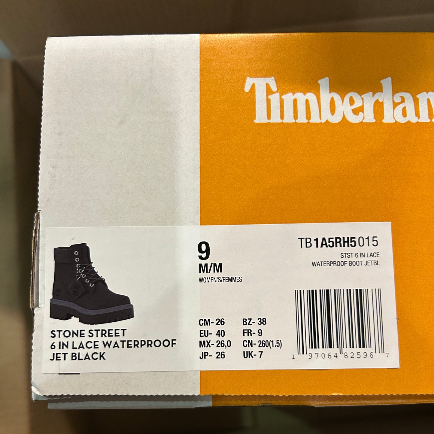 Timberland Women's Stone Street 6-Inch Waterproof Platform Boot - Black