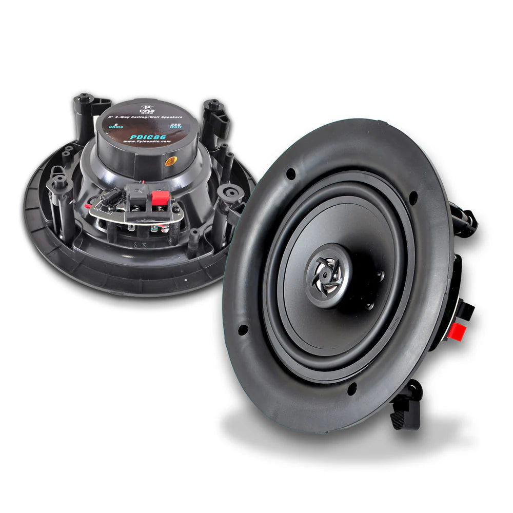 Pyle Home 8.0'' Home In-Wall / Ceiling Speakers