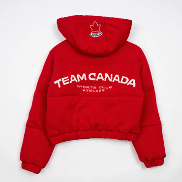 Sports Club Atelier Après Knit Puffer Red