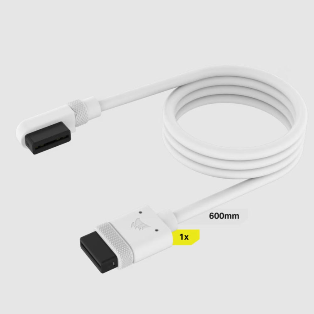 Corsair iCUE Link Cable - 600mm with Straight/Slim 90° Connectors