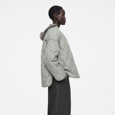 COS Oversized Quilted Jacket Women's - Sage Green