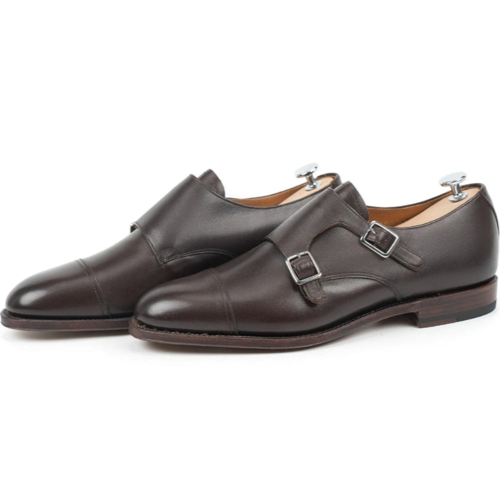 Meermin 101341 Dark Brown Calf Loafers / Monk Strap