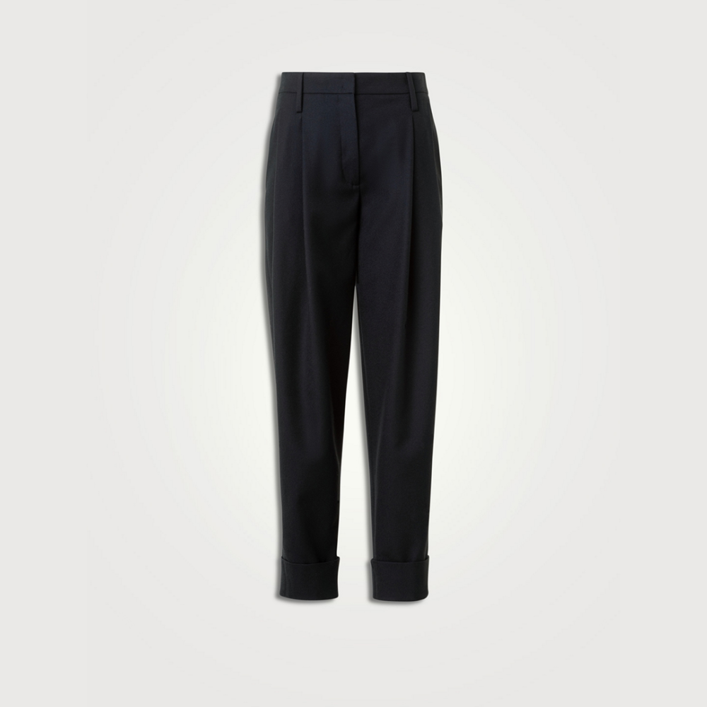 Akris Punto Franklyn Tapered Wool Trousers - Black
