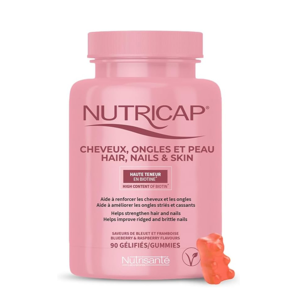 Nutricap Gummies Biotin 5000 mcg - Blueberry & Raspberry Flavour - 90 Gummies