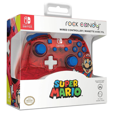 PDP Rock Candy Wired Controller: Mario Punch - Nintendo Switch