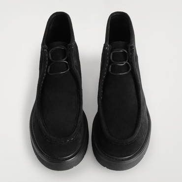 Cos Lace-Up Suede Ankle Boots