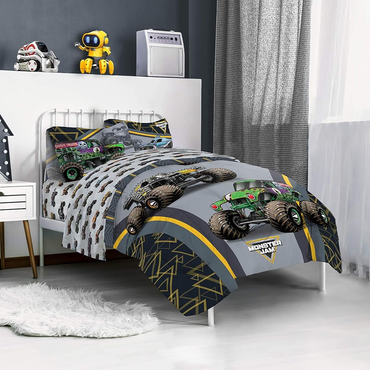 Jay Franco Monster Jam MJ Life 5 Piece Full Bed Set
