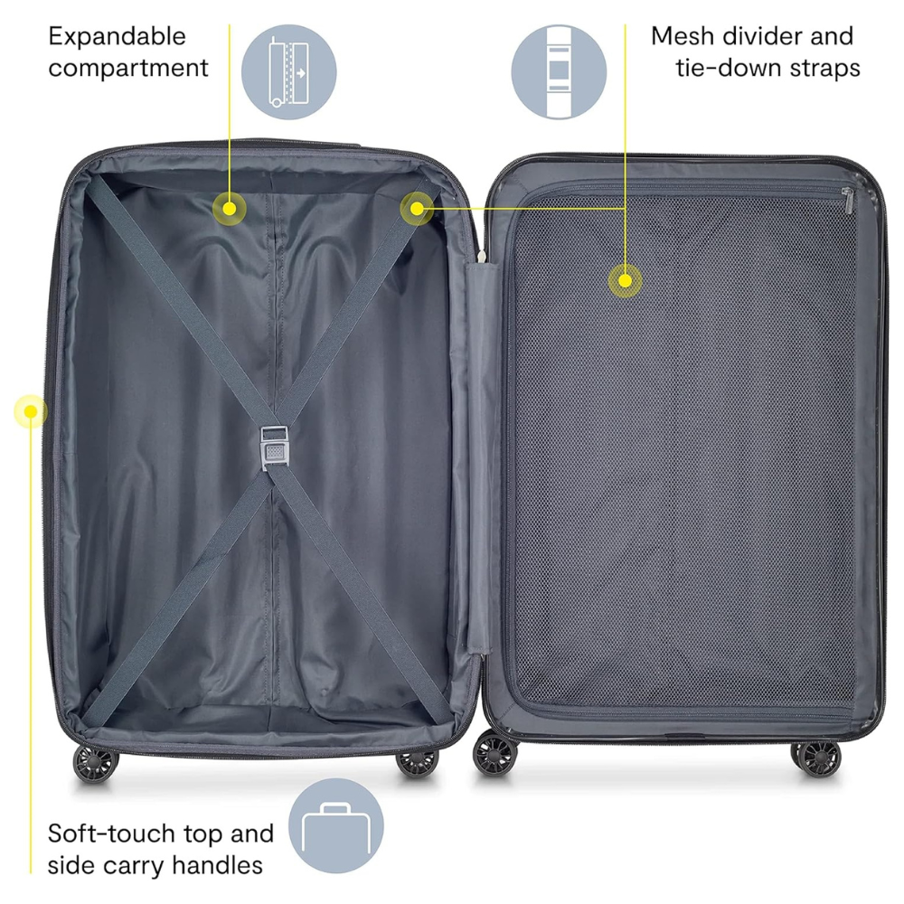 DELSEY Paris Helium Aero 29" Spinner Trolley - Brushed Charcoal