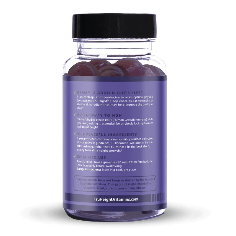 TruHeight Sleep - Mixed Berry, 60 Gummies