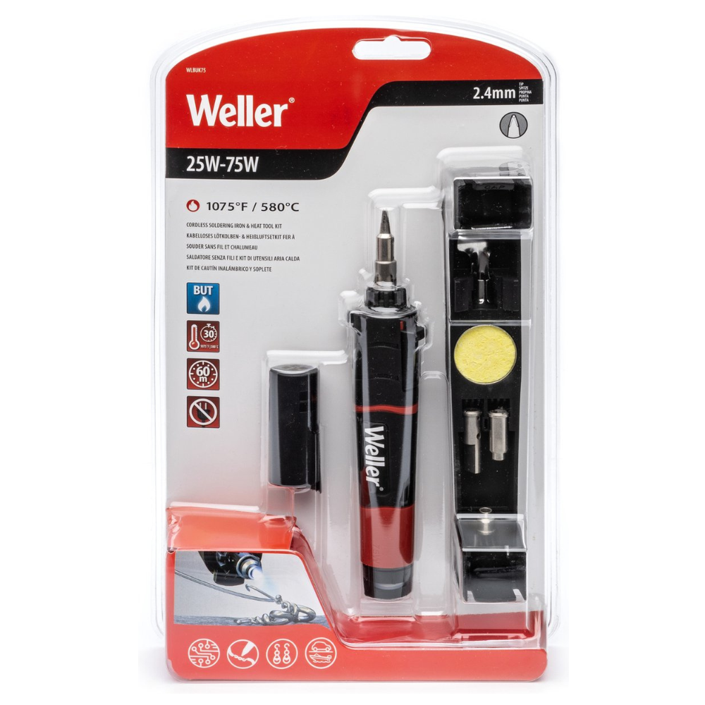 Weller 25W-75W Cordless Soldering Iron & Heat Tool Kit - WLBUK75
