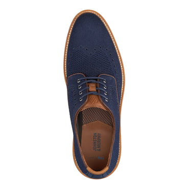 Johnston & Murphy Upton Knit Wingtip - Navy Knit