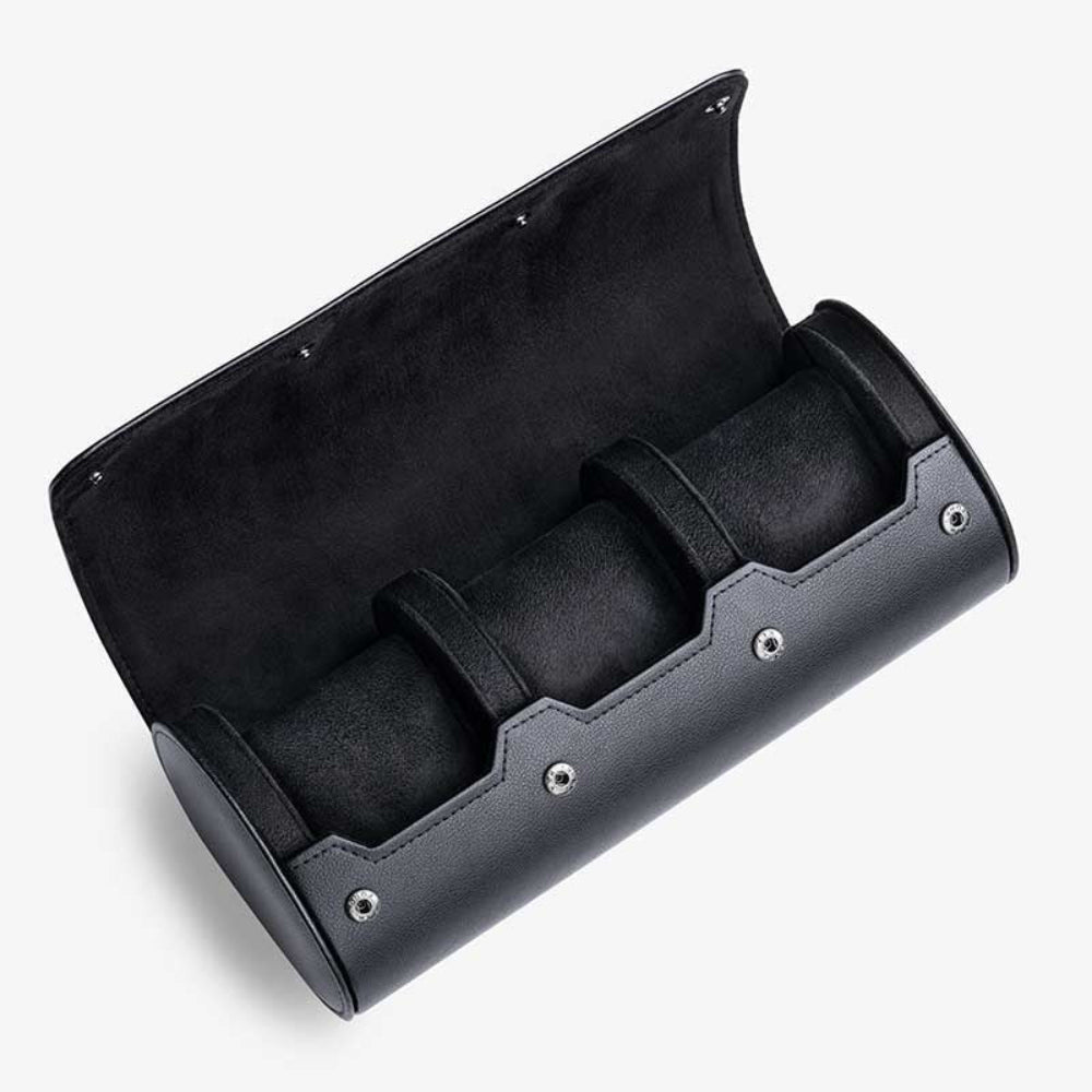 Wristbuddys 3 Slot Watch Roll - Black
