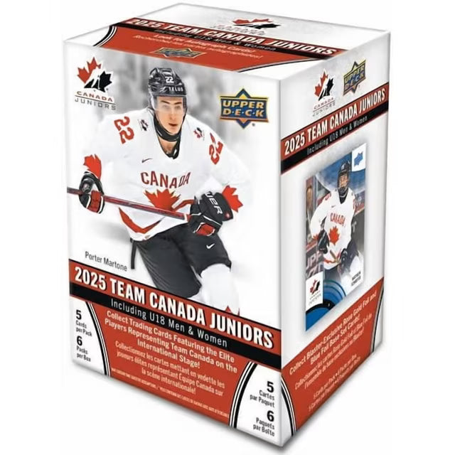 2025 Upper Deck Team Canada World Juniors Hockey Blaster Box - 2 Boxes