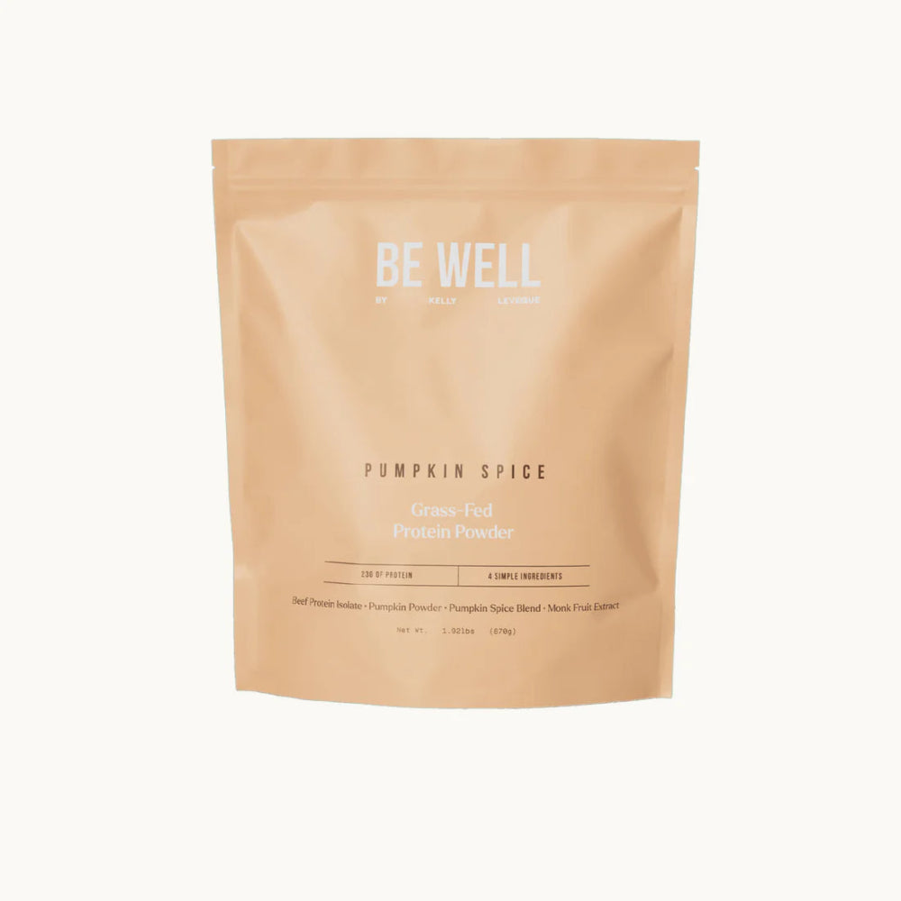 Be Well by Kelly Leveque Pumpkin Spice Grass-Fed Beef Protein Powder 1.59lb