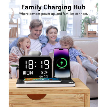 acer 7-in-1 Wireless Charging Station: Charger Stand for Multiple Devices for Apple - iPhone 16 15 14 13 12 Pro Max Apple Watch Airpods, Wireless Charger