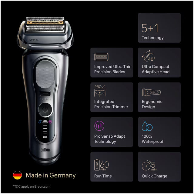 Braun Series 9 PRO+ Electric Razor for Men