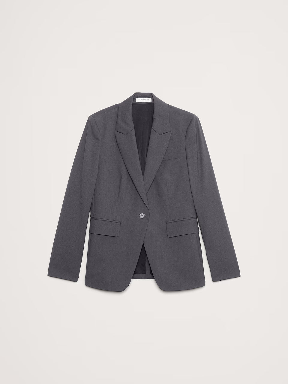 Banana Republic - Slim Italian Lightweight Wool Blazer Charcoal Grey
