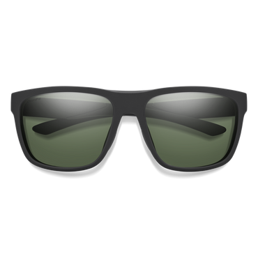 Smith Barra Sunglasses - Matte Black + ChromaPop Polarized Gray Green Lens