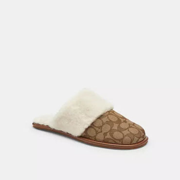 Coach - Zena Slipper In Signature Jacquard