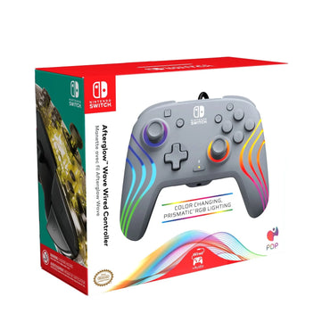 PDP Afterglow Wave Wired RGB Gaming Controller - Nintendo Switch