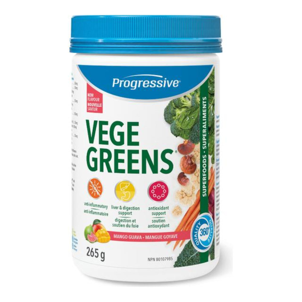 Progressive VegeGreens Mango Guava, 265 g (3 Pack)