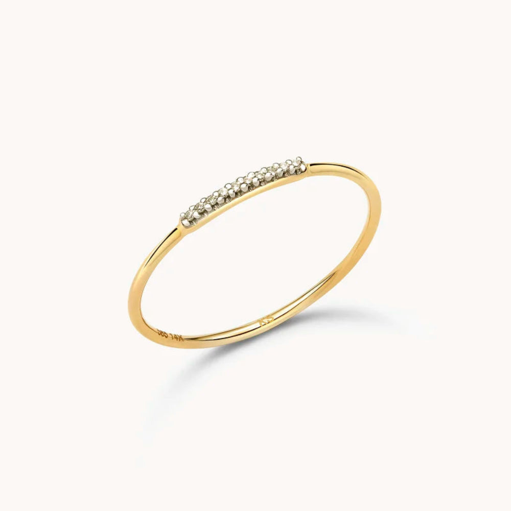 Kendra Scott Mila 14K Yellow Gold Ring in White Diamond