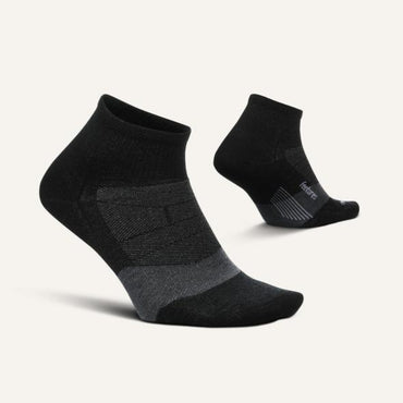 Feetures Merino 10 Ultra Light Quarter Socks - Charcoal - 3 Pack