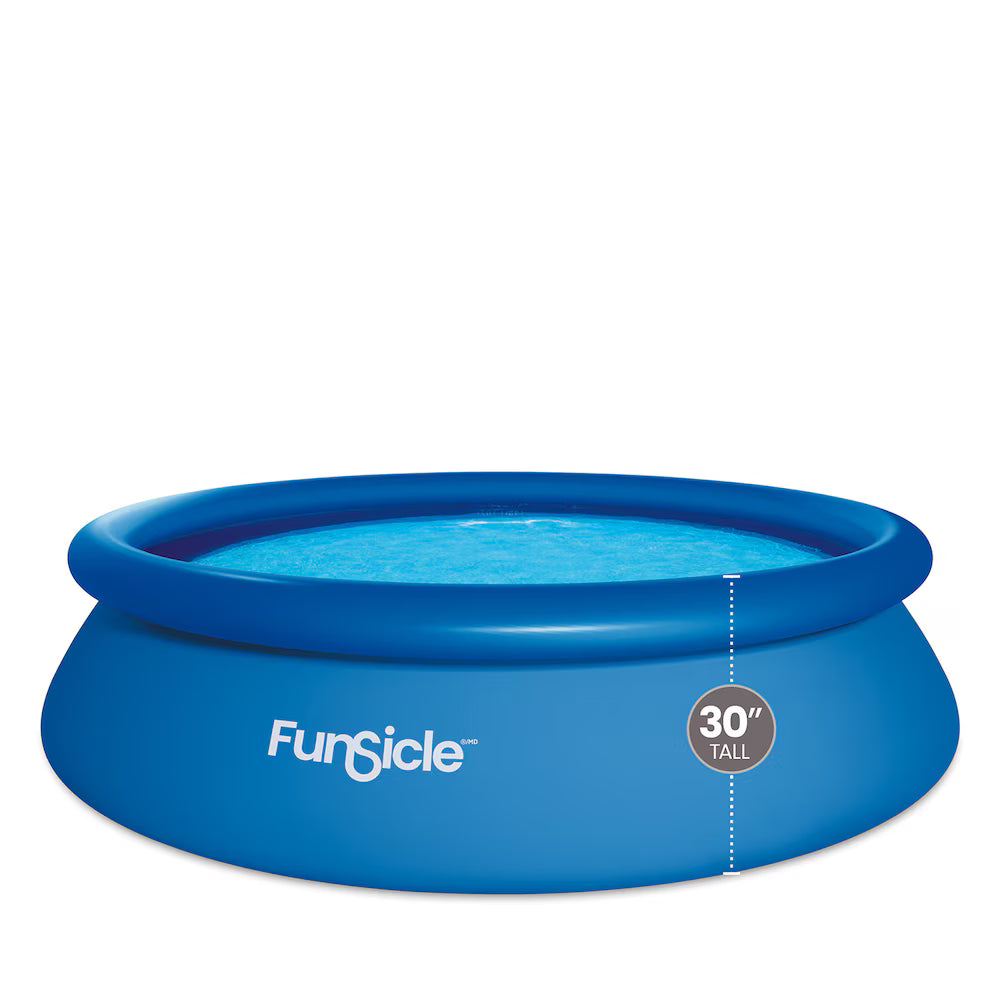 Funsicle Round Quick Set 10' Inflatable Pool with Filter Pump