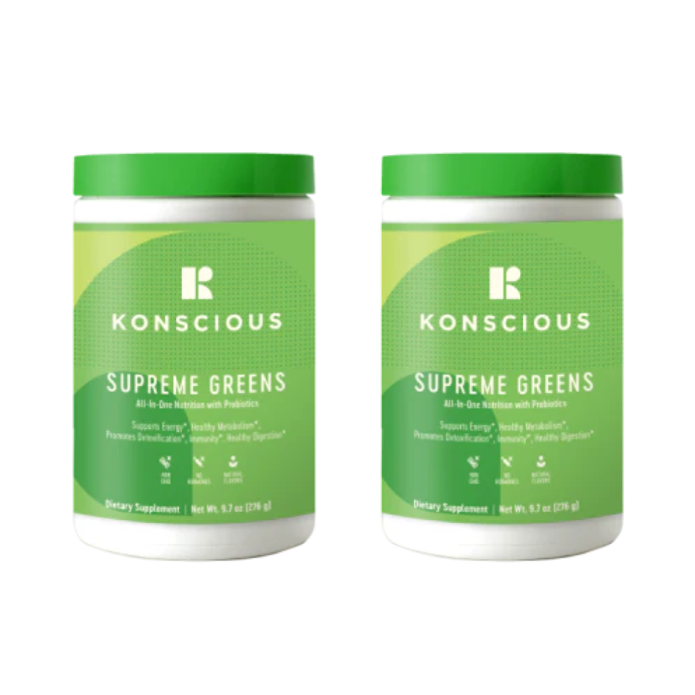Konscious Supreme Greens All-In-One Nutrition with Probiotics - 2 Pack