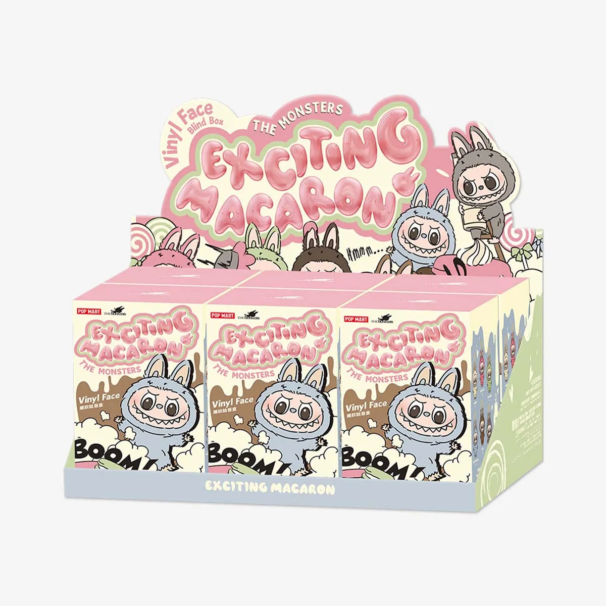 Pop Mart THE MONSTERS - Exciting Macaron Vinyl Face Blind Box - Whole Set