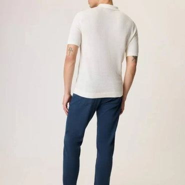 Rag & Bone Lewis Cotton Polo Shirt - Ivory