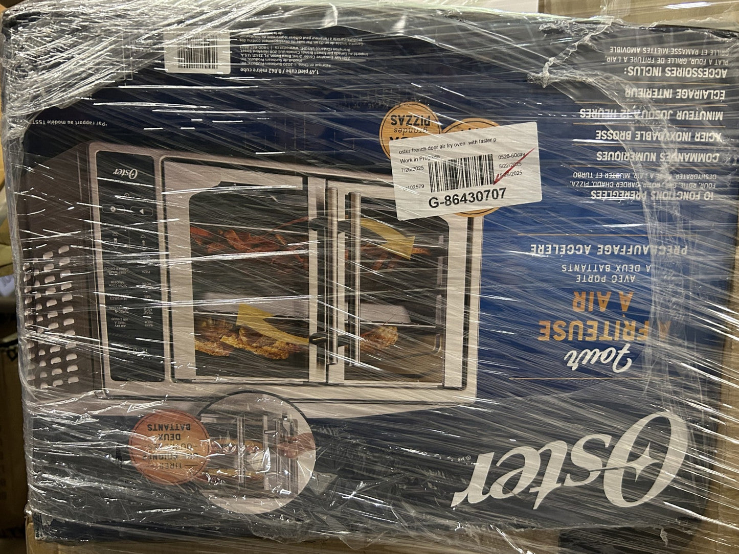 Oster Extra-Large French Door Air Fryer Countertop Oven - PICK UP ONLY