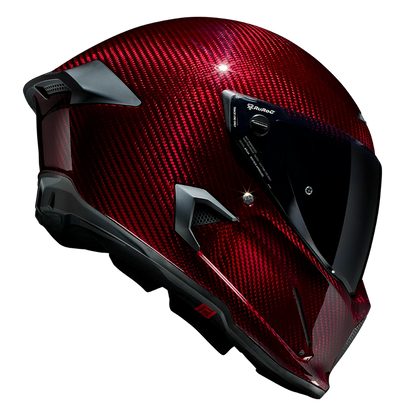Ruroc AT4.0 Carbon Helmet - Liquid Carbon Ruby