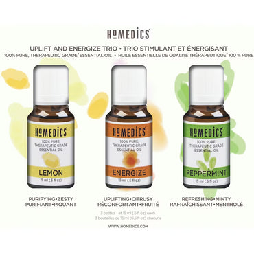 Homedics Uplift and Energize Essential Oil Trio