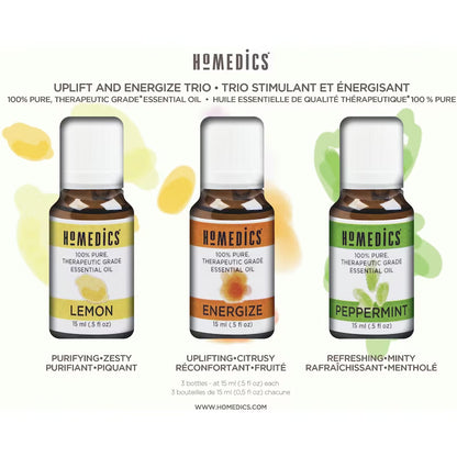 Homedics Uplift and Energize Essential Oil Trio