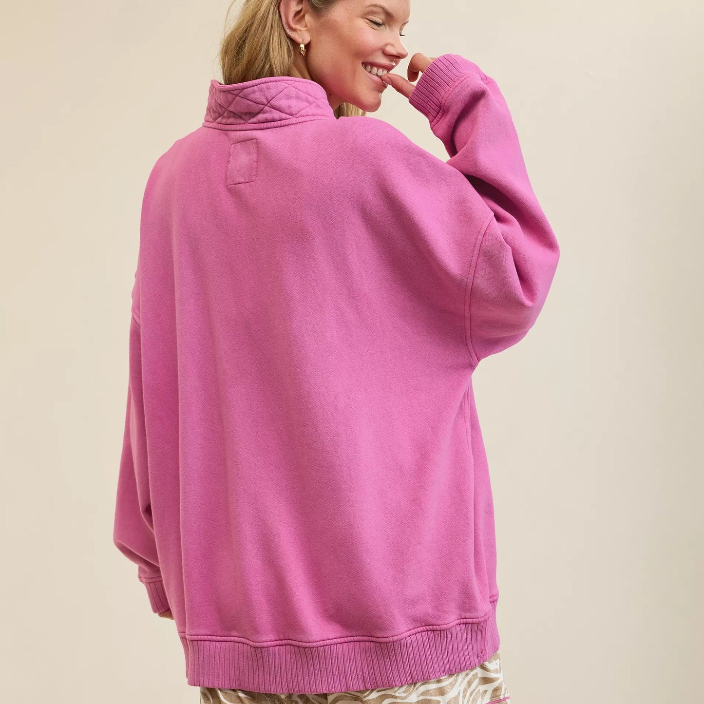 Aerie Oh Snap! Sweatshirt - Hot Fuchsia