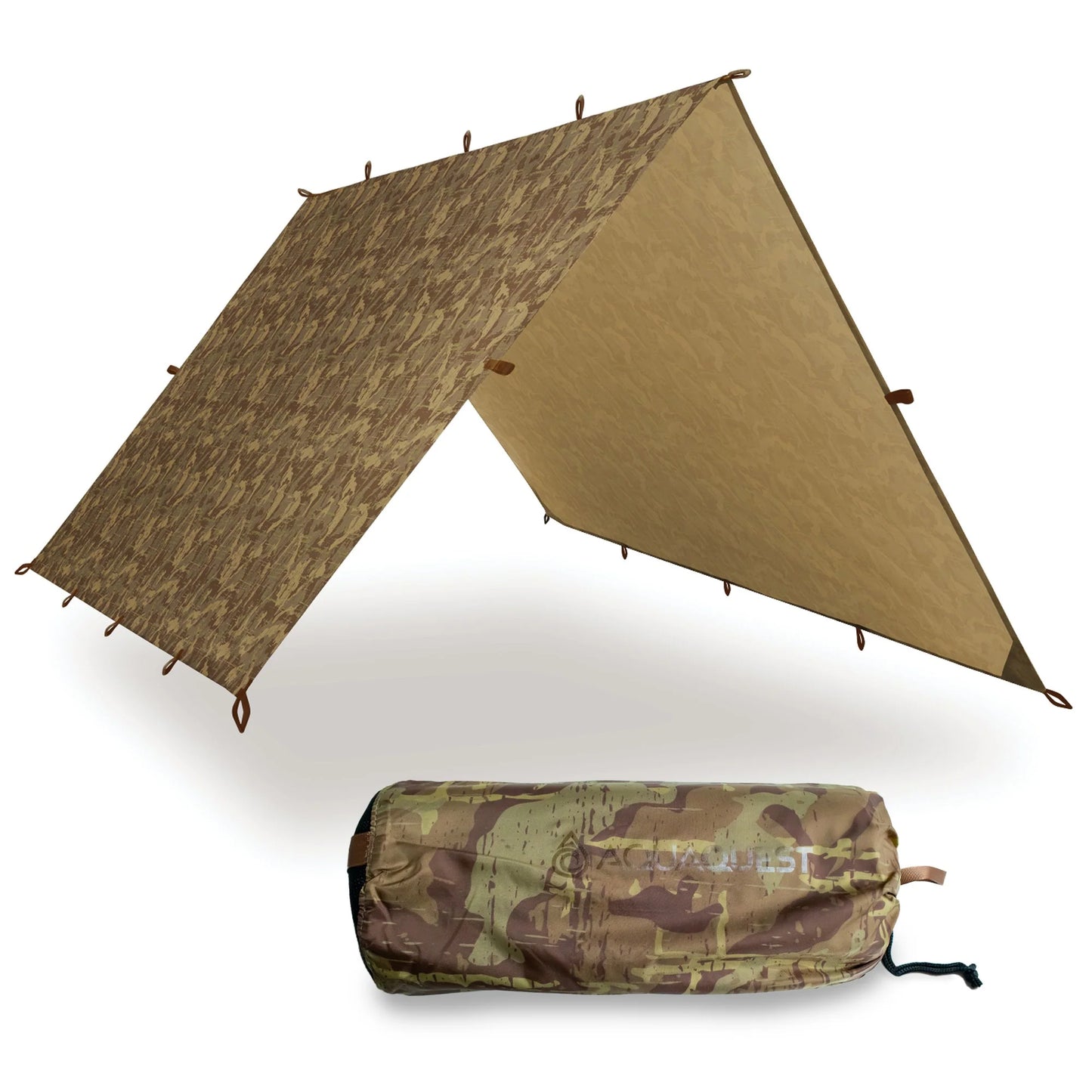Defender Heavy-Duty Tarp Shelter - 10 x 7 True Terrain Camo